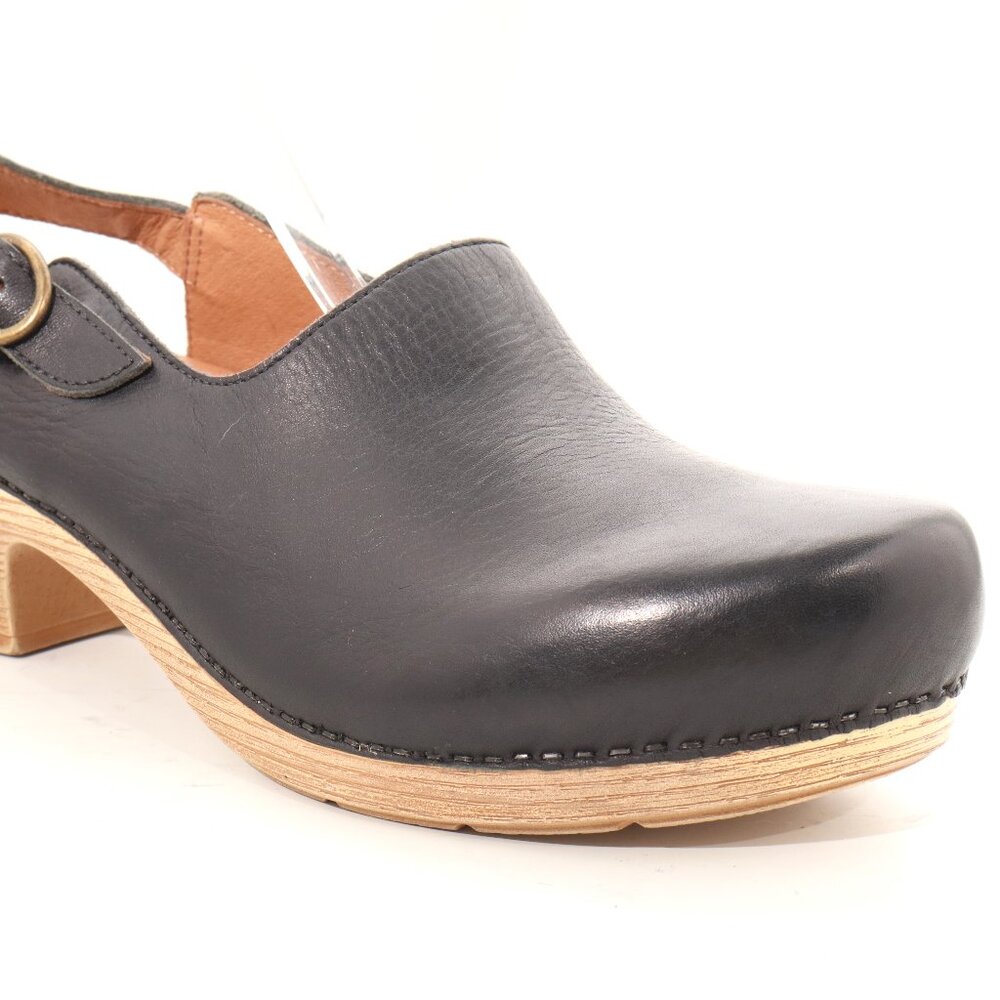 Vintage Dansko Sling Back Shoes Clogs Black Size 40 ($) 4384